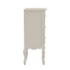 Pazlen Inart bedside table antique white color mdf 40x34.5x82cm
