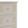 Pazlen Inart bedside table antique white color mdf 40x34.5x82cm
