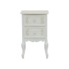 Pazlen Inart bedside antique white color mdf 40x45x65cm
