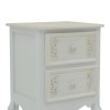 Pazlen Inart bedside antique white color mdf 40x45x65cm
