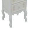 Pazlen Inart bedside antique white color mdf 40x45x65cm