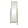 Malone Inart mirror antique white color mdf 55x50x160cm
