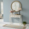 Console Joliene Inart natural-antique white color mdf 80x40x75cm