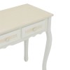 Console Joliene Inart natural-antique white color mdf 80x40x75cm