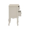 Bedside table Joliene Inart natural-antique white color mdf 40x34.5x64.5cm