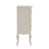 Bedside table Joliene Inart natural-antique white color mdf 40x34.5x82cm