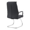 Visitor chair Siquel I pakoworld pu in black color 58x62x105cm