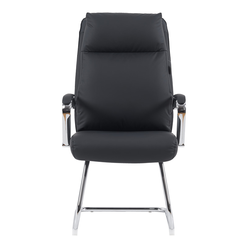 Visitor chair Siquel I pakoworld pu in black color 58x62x105cm Visitor chair Siquel I pakoworld pu in black color 58x62x105cm