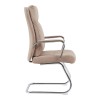 Visitor chair Siquel I pakoworld pu in cappuccino color 58x62x105cm