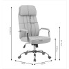 Morales pakoworld pu brown manager's office chair 60x70x118-124cm