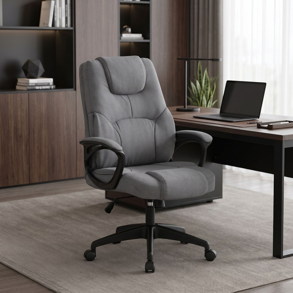 Kamora pakoworld director's office chair, anthracite fabric, 66x67x103-111cm