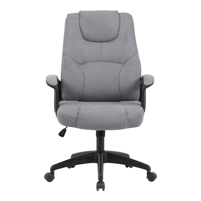 Καρέκλα γραφείου διευθυντή Kamora pakoworld ύφασμα ανθρακί 66x67x103-111εκ