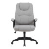 Καρέκλα γραφείου διευθυντή Kamora pakoworld ύφασμα γκρι 66x67x103-111εκ