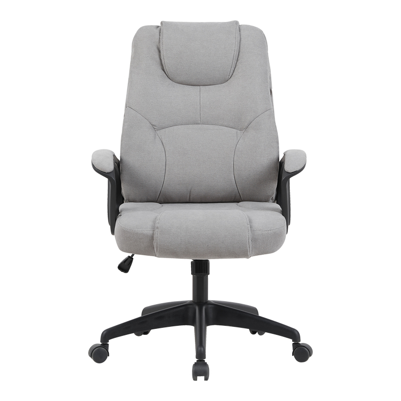 Καρέκλα γραφείου διευθυντή Kamora pakoworld ύφασμα γκρι 66x67x103-111εκ