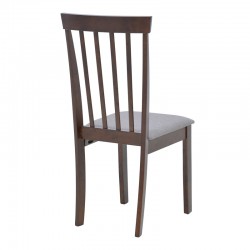 Houston chair pakoworld in walnut shade 40x49x94cm Houston chair pakoworld in walnut shade 40x49x94cm