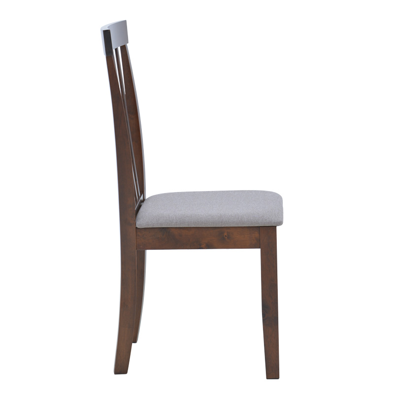 Houston chair pakoworld in walnut shade 40x49x94cm Houston chair pakoworld in walnut shade 40x49x94cm