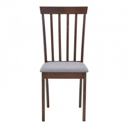 Houston chair pakoworld in walnut shade 40x49x94cm Houston chair pakoworld in walnut shade 40x49x94cm