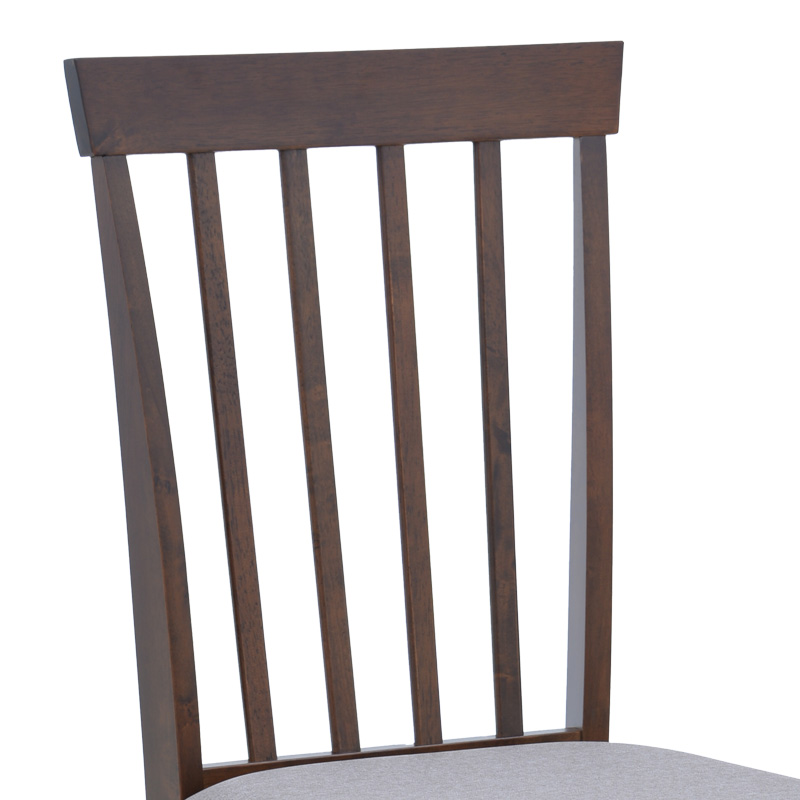 Houston chair pakoworld in walnut shade 40x49x94cm Houston chair pakoworld in walnut shade 40x49x94cm