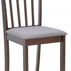 Houston chair pakoworld in walnut shade 40x49x94cm Houston chair pakoworld in walnut shade 40x49x94cm