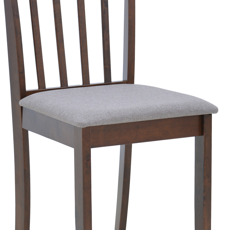 Houston chair pakoworld in walnut shade 40x49x94cm Houston chair pakoworld in walnut shade 40x49x94cm