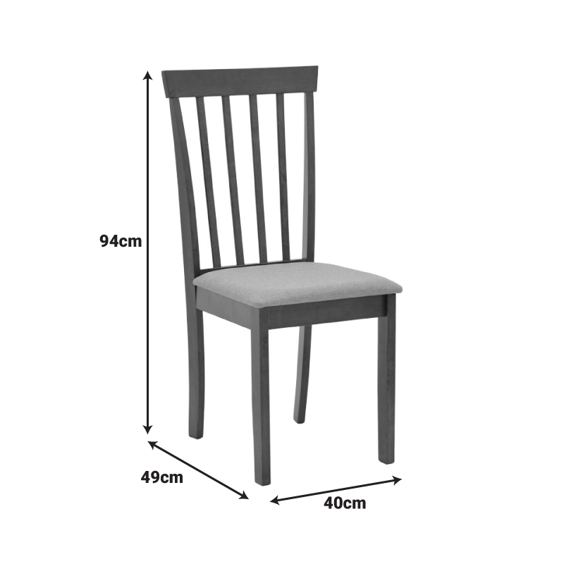 Houston chair pakoworld in walnut shade 40x49x94cm Houston chair pakoworld in walnut shade 40x49x94cm