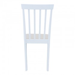 Houston chair pakoworld in white shade 40x49x94cm Houston chair pakoworld in white shade 40x49x94cm