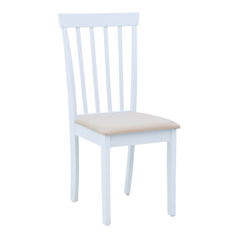 Houston chair pakoworld in white shade 40x49x94cm