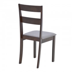 Dallan chair pakoworld in walnut shade 40x47.5x89cm Dallan chair pakoworld in walnut shade 40x47.5x89cm