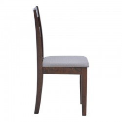 Dallan chair pakoworld in walnut shade 40x47.5x89cm Dallan chair pakoworld in walnut shade 40x47.5x89cm