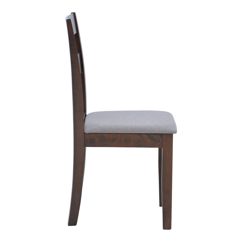 Dallan chair pakoworld in walnut shade 40x47.5x89cm Dallan chair pakoworld in walnut shade 40x47.5x89cm