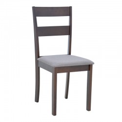 Dallan chair pakoworld in walnut shade 40x47.5x89cm Dallan chair pakoworld in walnut shade 40x47.5x89cm