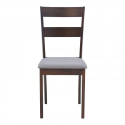 Dallan chair pakoworld in walnut shade 40x47.5x89cm Dallan chair pakoworld in walnut shade 40x47.5x89cm