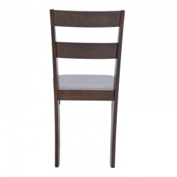 Dallan chair pakoworld in walnut shade 40x47.5x89cm Dallan chair pakoworld in walnut shade 40x47.5x89cm