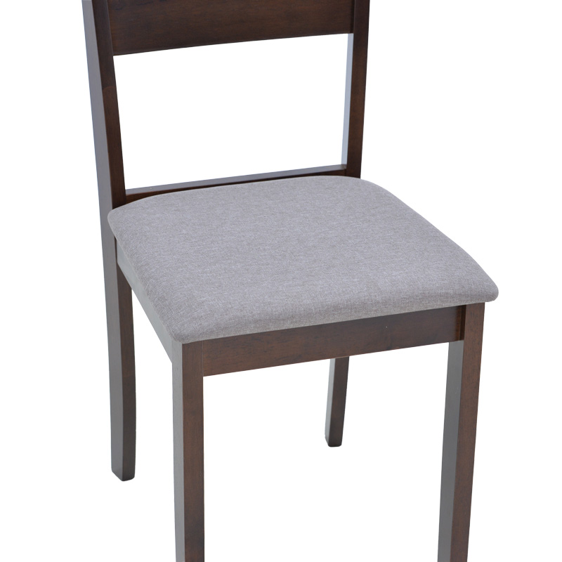 Dallan chair pakoworld in walnut shade 40x47.5x89cm Dallan chair pakoworld in walnut shade 40x47.5x89cm