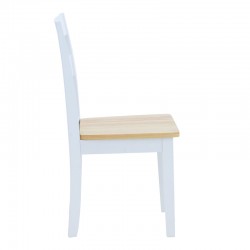 York chair pakoworld in white-natural shade 39.5x47.5x89cm York chair pakoworld in white-natural shade 39.5x47.5x89cm