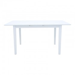 Mabor pakoworld extendable wood table in white color 120-150x80x73.8cm Mabor pakoworld extendable wood table in white color 120-150x80x73.8cm