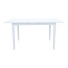 Mabor pakoworld extendable wood table in white color 120-150x80x73.8cm