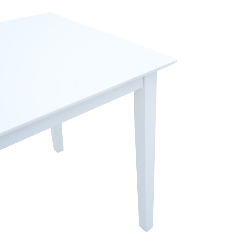 Mabor pakoworld extendable wood table in white color 120-150x80x73.8cm Mabor pakoworld extendable wood table in white color 120-150x80x73.8cm