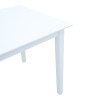 Mabor pakoworld extendable wood table in white color 120-150x80x73.8cm