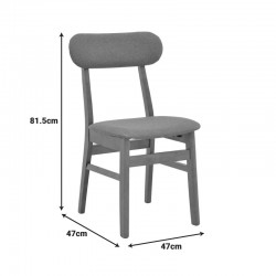 Gaborn pakoworld chair in gray shade 47x47x81.5cm Gaborn pakoworld chair in gray shade 47x47x81.5cm