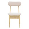 Καρέκλα Gaborn pakoworld σε φυσικό-μπεζ απόχρωση 47x47x81,5εκ