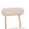 Καρέκλα Gaborn pakoworld σε φυσικό-μπεζ απόχρωση 47x47x81,5εκ