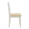 Καρέκλα Dallan pakoworld rubberwood λευκό 40x47.5x89εκ