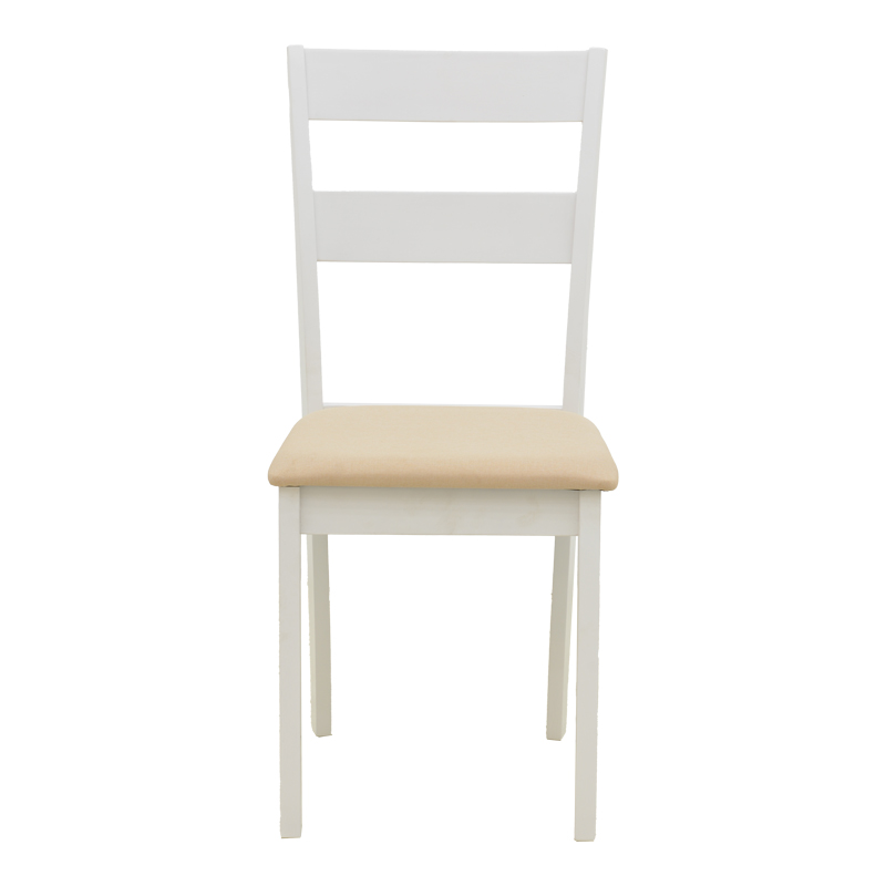 Καρέκλα Dallan pakoworld rubberwood λευκό 40x47.5x89εκ