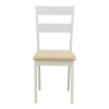 Καρέκλα Dallan pakoworld rubberwood λευκό 40x47.5x89εκ
