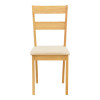 Καρέκλα Dallan pakoworld rubberwood σε φυσική απόχρωση 40x47.5x89εκ