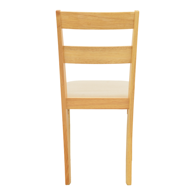 Καρέκλα Dallan pakoworld rubberwood σε φυσική απόχρωση 40x47.5x89εκ