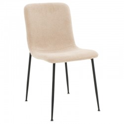 Gratify pakoworld chair fabric bouclé ecru-leg black Gratify pakoworld chair fabric bouclé ecru-leg black