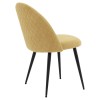 Chair Graceful pakoworld fabric yellow-black metal legs