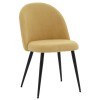 Chair Graceful pakoworld fabric yellow-black metal legs
